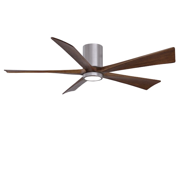 Matthews Fan Co Ir5Hlk Five-Blade Flush Mount Paddle Fan In Brushed Pewter Finish - IR5HLK-BP-WA-60