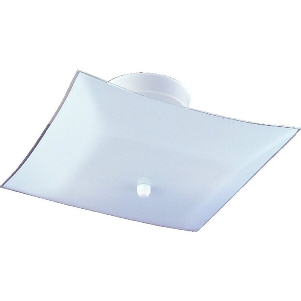 Boston Harbor Ceiling Light Fixture, 2Lamp, CFL Lamp, White Fixture - F98WH02-12643L
