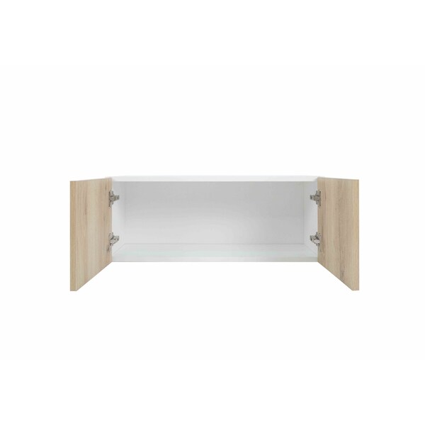 Cambridge Radiance 30in Wx12in Dx18in H Ready to Assemble Slab Wall Bridge Kitchen Cabinet in Light Oak - SA-W3018-LO-KIT