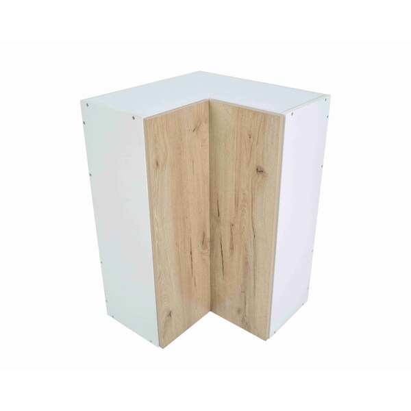 Cambridge Radiance 24in Wx12in Dx36in H Ready to Assemble Slab Corner Diagonal Kitchen Cabinet in Light Oak - SA-WC2436-LO-KIT