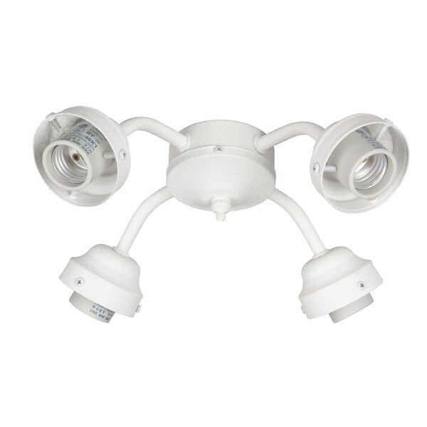 Craftmade 4 Light Ceiling Fan Fitter In White, 549920 - F400-W-LED