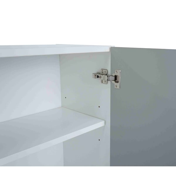 Cambridge Radiance 36 in. W x 12 in. D x 36 in. H Ready to Assemble Slab Wall Kitchen Cabinet in Matte Grey - SA-W3636-MG-KIT