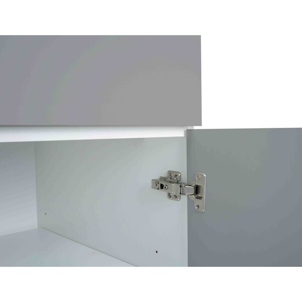 Cambridge Radiance 30 in. W x 24 in. D x 34.50 in. H Ready to Assemble Slab Base Kitchen Cabinet Matte Grey - SA-B30-MG-KIT