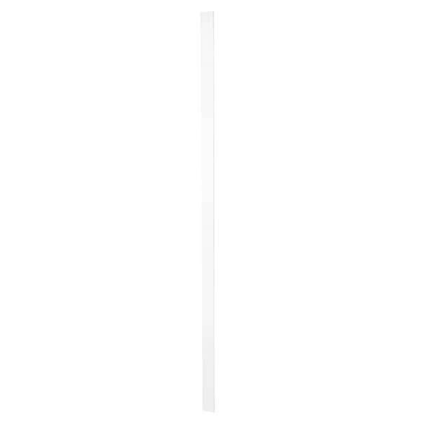 Cambridge White Shaker Slab Style Kitchen Cabinet Filler (3 in W x 0.75 in D x 96 in H) - SA-PUSF396-SW