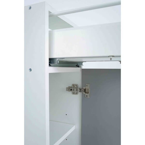 Cambridge Radiance 15 in. W x 24 in. D x 34.50 in. H Ready to Assemble Slab Base Kitchen Cabinet Matte Grey - SA-B15-MG-KIT