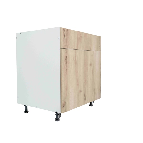 Cambridge Radiance 30in Wx24in Dx34.50in H Ready to Assemble Slab Sink Base Kitchen Cabinet in Light Oak - SA-SB30-LO-KIT