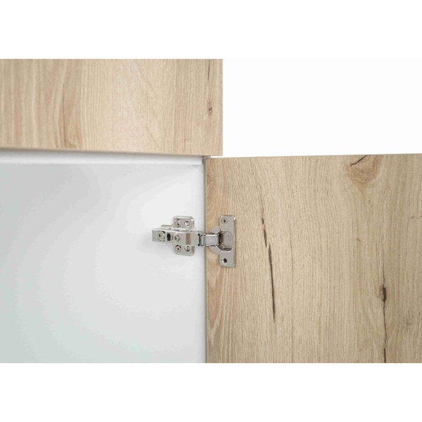 Cambridge Radiance 30in Wx24in Dx34.50in H Ready to Assemble Slab Sink Base Kitchen Cabinet in Light Oak - SA-SB30-LO-KIT