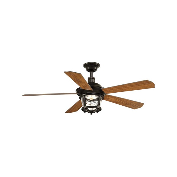Progress Lighting Smyrna, 52", Ceiling Fan, 5 Blades, 3 Speed, Manual Reverse Speeds, 120V, 52 in W - P2576-2030K