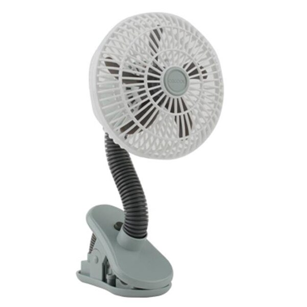 Tool FC04001 4 in. Battery Operated Clip Fan; White & Grey - TO29757