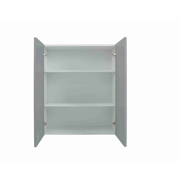 Cambridge Radiance 33 in. W x 12 in. D x 36 in. H Ready to Assemble Slab Wall Kitchen Cabinet in Matte Grey - SA-W3336-MG-KIT