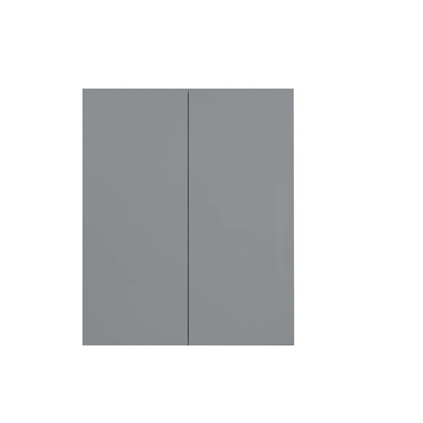 Cambridge Radiance 33 in. W x 12 in. D x 36 in. H Ready to Assemble Slab Wall Kitchen Cabinet in Matte Grey - SA-W3336-MG-KIT