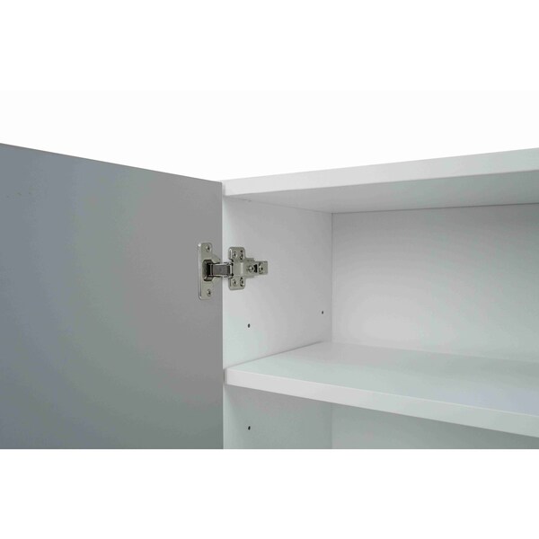 Cambridge Radiance 33 in. W x 12 in. D x 30 in. H Ready to Assemble Slab Wall Kitchen Cabinet in Matte Grey - SA-W3330-MG-KIT