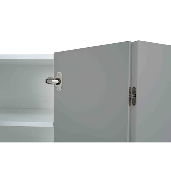 Cambridge Radiance 24in Wx12in Dx36in H Ready to Assemble Slab Corner Diagonal Kitchen Cabinet in Matte Grey - SA-WC2436-MG-KIT