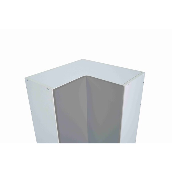Cambridge Radiance 24in Wx12in Dx36in H Ready to Assemble Slab Corner Diagonal Kitchen Cabinet in Matte Grey - SA-WC2436-MG-KIT