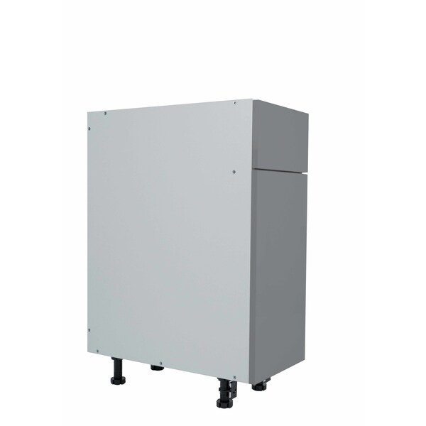 Cambridge Radiance 21 in. W x 24 in. D x 34.50 in. H Ready to Assemble Slab Base Kitchen Cabinet Matte Grey - SA-B21-MG-KIT