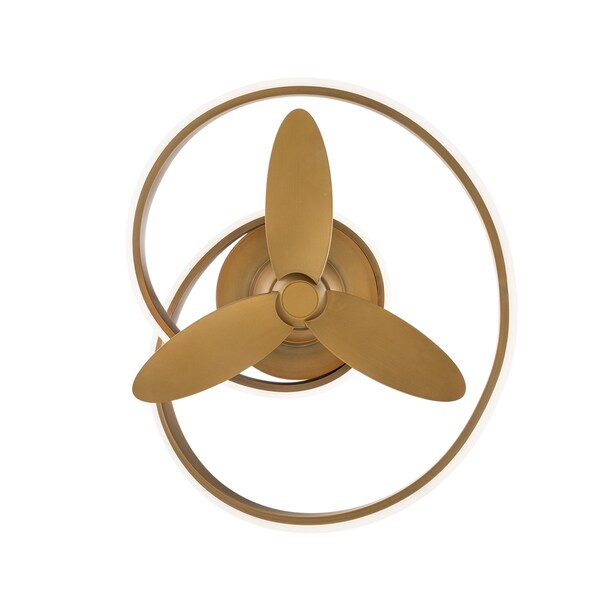 Modern Forms Fans Veloce Indoor Smart Fandelier 2700-3000-4000-5000K LED in Aged Brass - FH-D2402-28L-AB