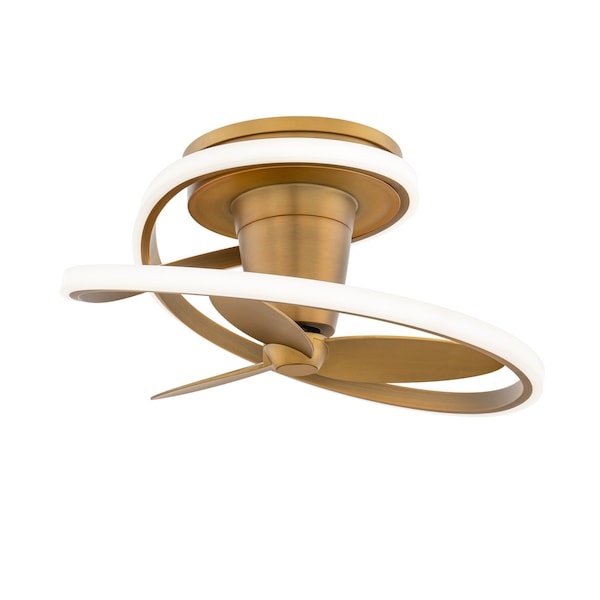 Modern Forms Fans Veloce Indoor Smart Fandelier 2700-3000-4000-5000K LED in Aged Brass - FH-D2402-28L-AB