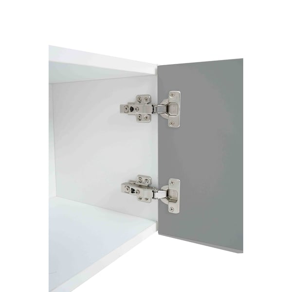 Cambridge Radiance 30in Wx12in Dx12in H Ready to Assemble Slab Wall Bridge Kitchen Cabinet in Matte Grey - SA-W3012-MG-KIT