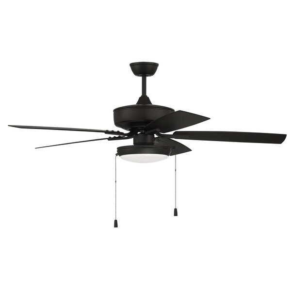 Craftmade 52in Outdoor Pro Plus 119 in Flat Black w/ Flat Black Blades - OP119FB5