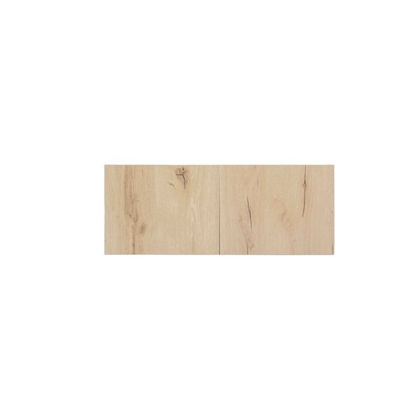 Cambridge Radiance 30in Wx12in Dx12in H Ready to Assemble Slab Wall Bridge Kitchen Cabinet in Light Oak - SA-W3012-LO-KIT