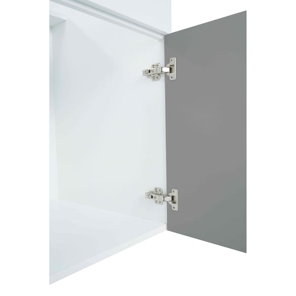 Cambridge Radiance 30in Wx24in Dx34.50in H Ready to Assemble Slab Sink Base Kitchen Cabinet in Matte Grey - SA-SB30-MG-KIT