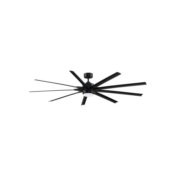Fanimation Odyn - 84 inch - Black with Black Blades and LED Light Kit - FPD8159BLW
