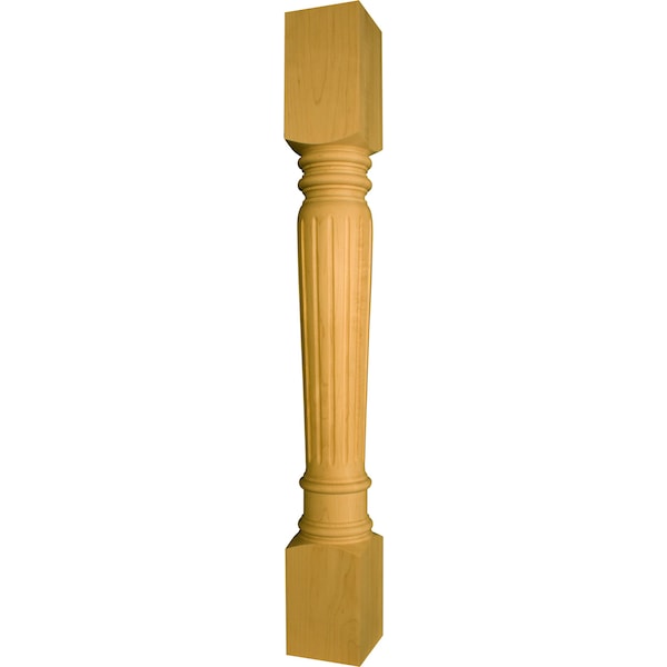Osborne Wood Products 40 1/2 x 5 Fluted Bar Top Leg in Spanish Cedar - 1565SPC