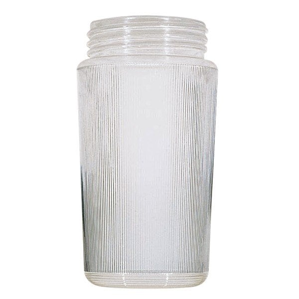 Satco Lexan Prismatic Cylinder 3-11/64 inch Screw Fitter 6-1/4 inch Height 3-3/4 inch Diameter - 50/722