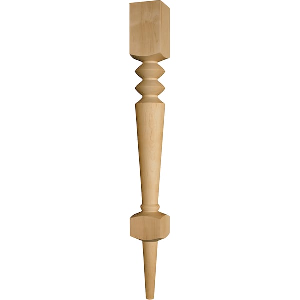 Osborne Wood Products 35 1/2 x 3 1/2 Abaco Island Leg in Mahogany - 1721MH