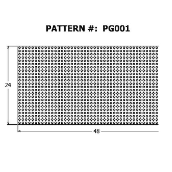 American Wood Moulding Alexandria Moulding 3/16 in. X 24 in. W X 4 ft. L Medium Fiberboard (MDF) Peg Board - PG001-6H048C1