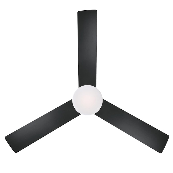Westinghouse Alta Vista 52" 3-Blade Matte Black Indoor Ceiling Fan w/Dimmable LED - 7205900