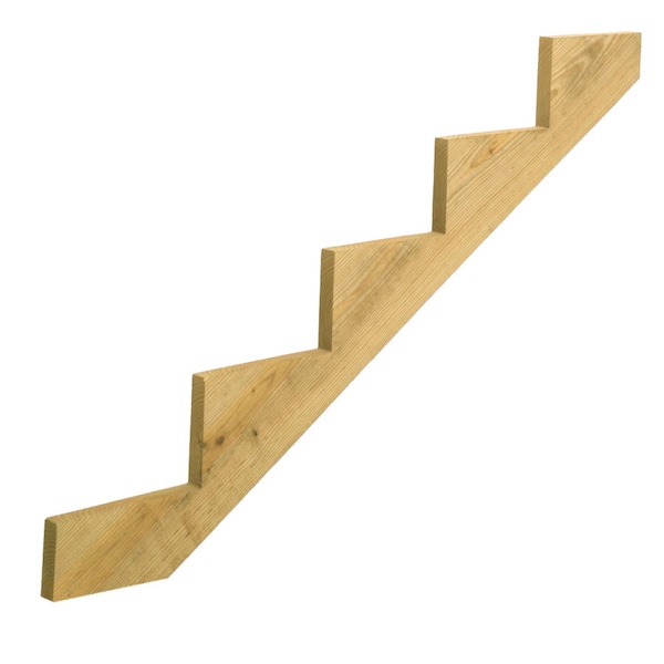Prowood ProWood 1.5 in. X 11.25 in. W X 5 ft. L Southern Yellow Pine Stair Stringer No 2/BTR Grade - 279714