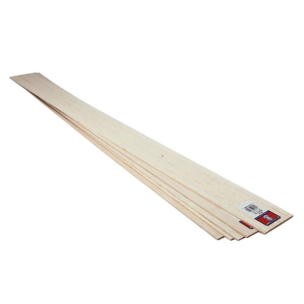Midwest Products Midwest Products 1/8 in. X 3 in. W X 3 ft. L Basswood Sheet No 2/BTR Premium Grade - 4004
