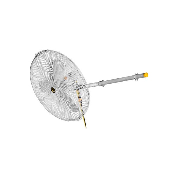 Hunter Fan Co. Jan Fan Jan Fan 30in C-Channel Mount Fan w/ Drop Cord Switch, 2 Speed, Silver, 3PK - JF-CCM30-DCS-S