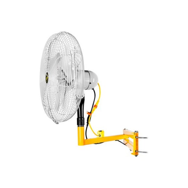 Hunter Fan Co. Jan Fan Jan Fan 20in Drop Cord Switch Articulating Dock & Door Fan, 2 Speed, Silver, 3PK - JF-AAM20-DCS-S