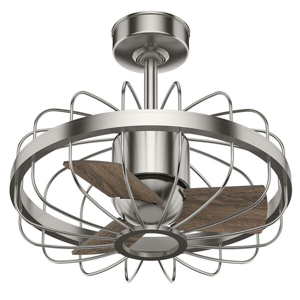 Hunter Ceiling Fan, 3 Blades, 6 Speeds, 120, Brushed Nickel - 50798