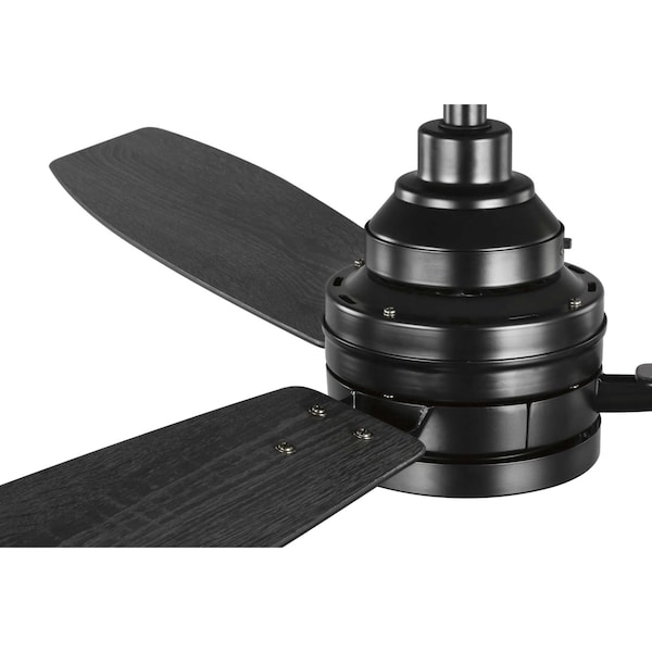 Progress Lighting 3 Speeds, 120V, Black, 9.37 in W - P2554-3130K