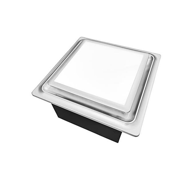 Aero Pure Aero Pure ABF110L5SN 110 CFM Quiet Energy Star Bathroom Fan with LED Light & Night Light - Satin Nickel - ABF110L5SN