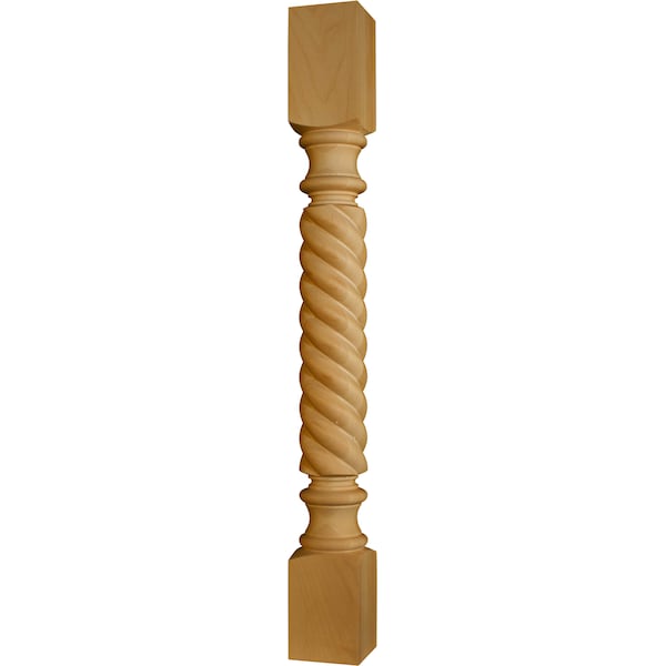 Osborne Wood Products 34 1/2 x 3 1/2 Contemporary Rope Island Post in Beech - 1483BCH