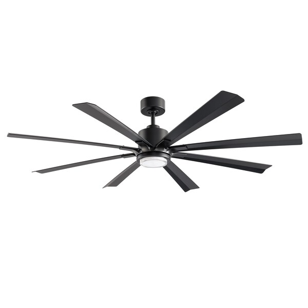 Modern Forms Fans Size Matters Indoor or Outdoor Smart Ceiling Fan 2700-3000-4000-5000K LED in Matte Black - FR-W2403-65L-MB