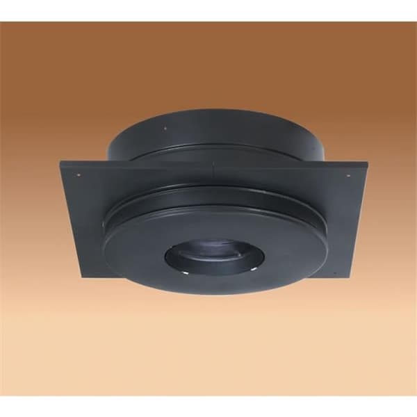 Integra Miltex M & G Duravent 6DP-RCS 6 Inch  Dura-Vent Dura/plus Round Ceiling Support  Galvalume Painted Black  Trim Collar Included - 69675