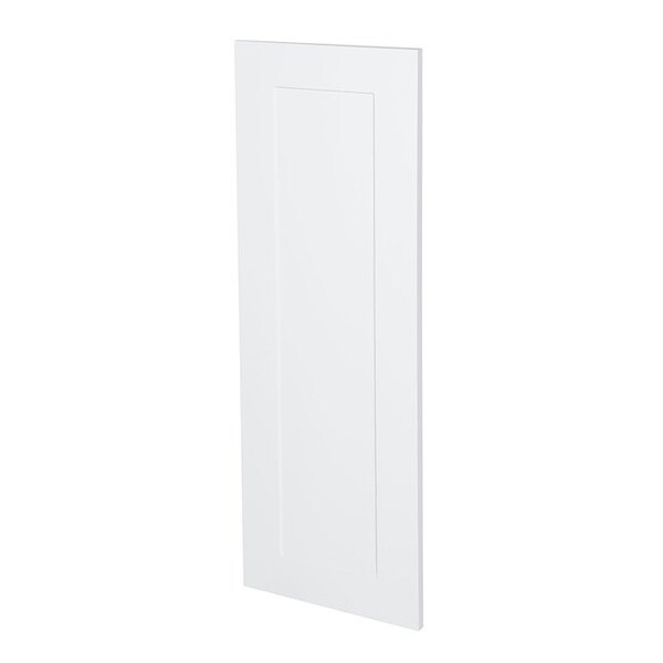 Cambridge White Shaker Slab Style Wall Kitchen Cabinet End Panel (12 in W x 0.75 in D x 30 in H) - SA-WUEP1230-SW