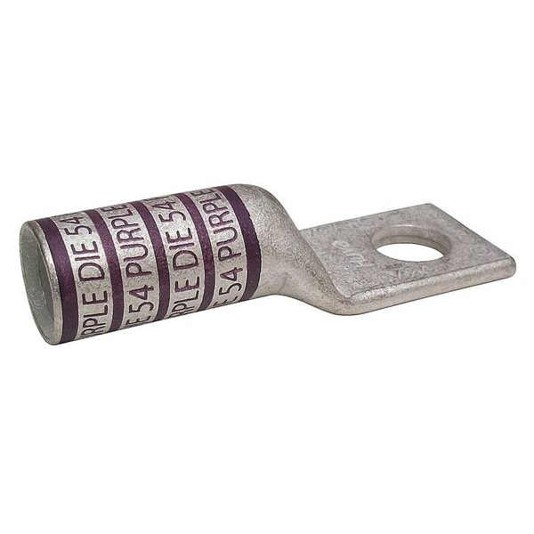 Zoro Select Conector de compresión de un agujero para terminal, 4/0 AWG - 24C331