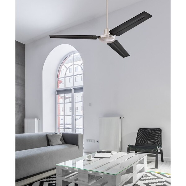 Westinghouse Jax 56 in. Brushed Nickel Black Indoor Ceiling Fan - 72383