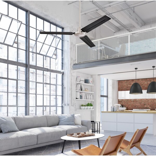Westinghouse Jax 56 in. Brushed Nickel Black Indoor Ceiling Fan - 72383