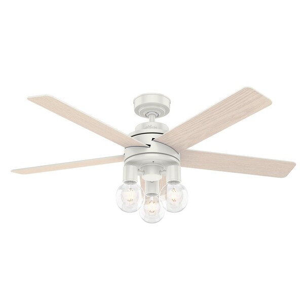 Hunter Ceiling Fan, 5 Blades, 4 Speeds, 120, Fresh White - 51332