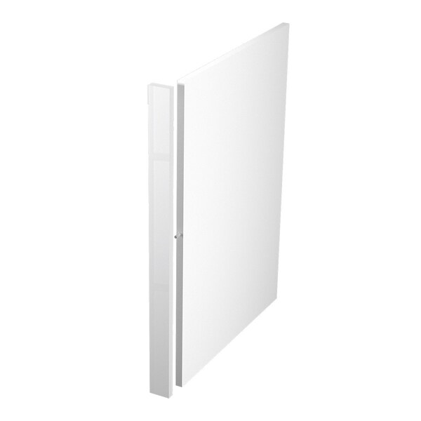 Cambridge White Gloss Dishwasher Kitchen Cabinet End Panel, With Filler (24 in W x 0.75 in D x 34.5 in H) - SA-BUDW24-WG