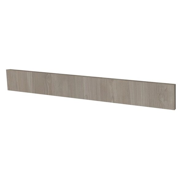 Cambridge Grey Nordic Slab Style Kitchen Cabinet Toe Kick (96 in W x 1 in D x 4.5 in H) - SA-TK96-GN
