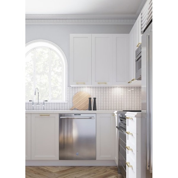 Cambridge Quick Assemble Modern Style, Shaker White 27 x 30 in. Wall Kitchen Cabinet (27 in. W x 12 D x 30 in. H) - SA-WU2730-SW