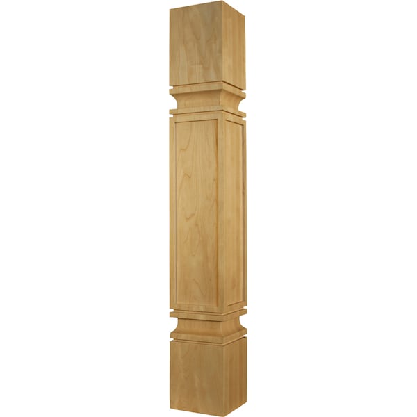 Osborne Wood Products 34 1/2 x 5 Massive Square Mission Island Leg in Knotty Pine - 1448P